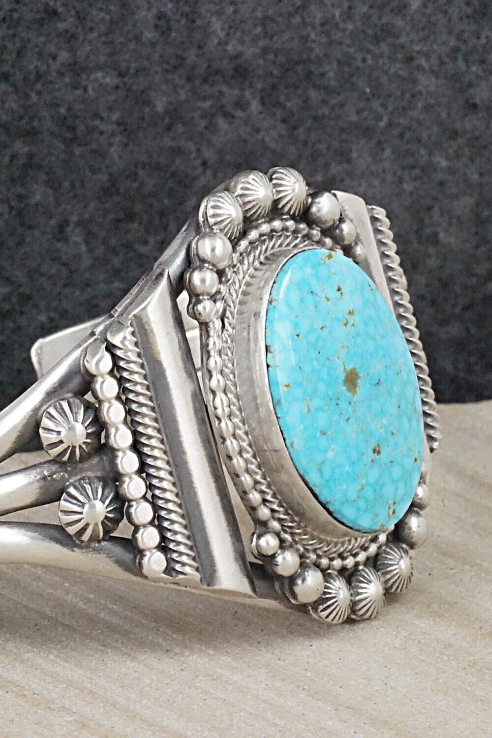 Turquoise & Sterling Silver Bracelet - Tom Lewis