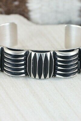 Navajo Sterling Silver Bracelet - Leander Tahe
