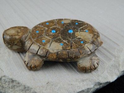 Turtle Zuni Fetish Carving - Reynold Lunasee - High Lonesome Trading
