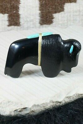 Buffalo Zuni Fetish Carving - Herbert Halate - High Lonesome Trading
