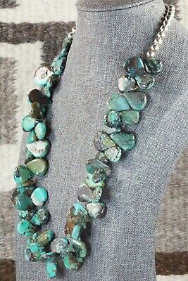 Turquoise & Sterling Silver Necklace - Navajo