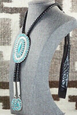 Turquoise & Sterling Silver Bolo Tie - Jaz Wilson