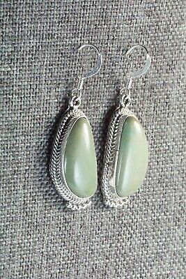 Turquoise & Sterling Silver Earrings - Lee Shorty