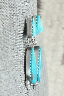 Turquoise & Sterling Silver Earrings - Selina Warner