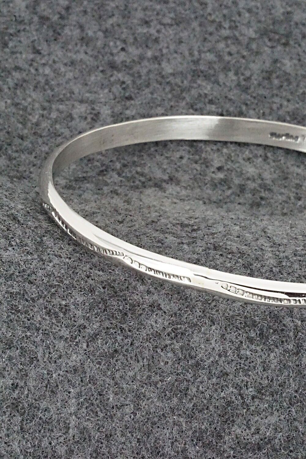 Sterling Silver Bangle Bracelet - Elaine Tahe