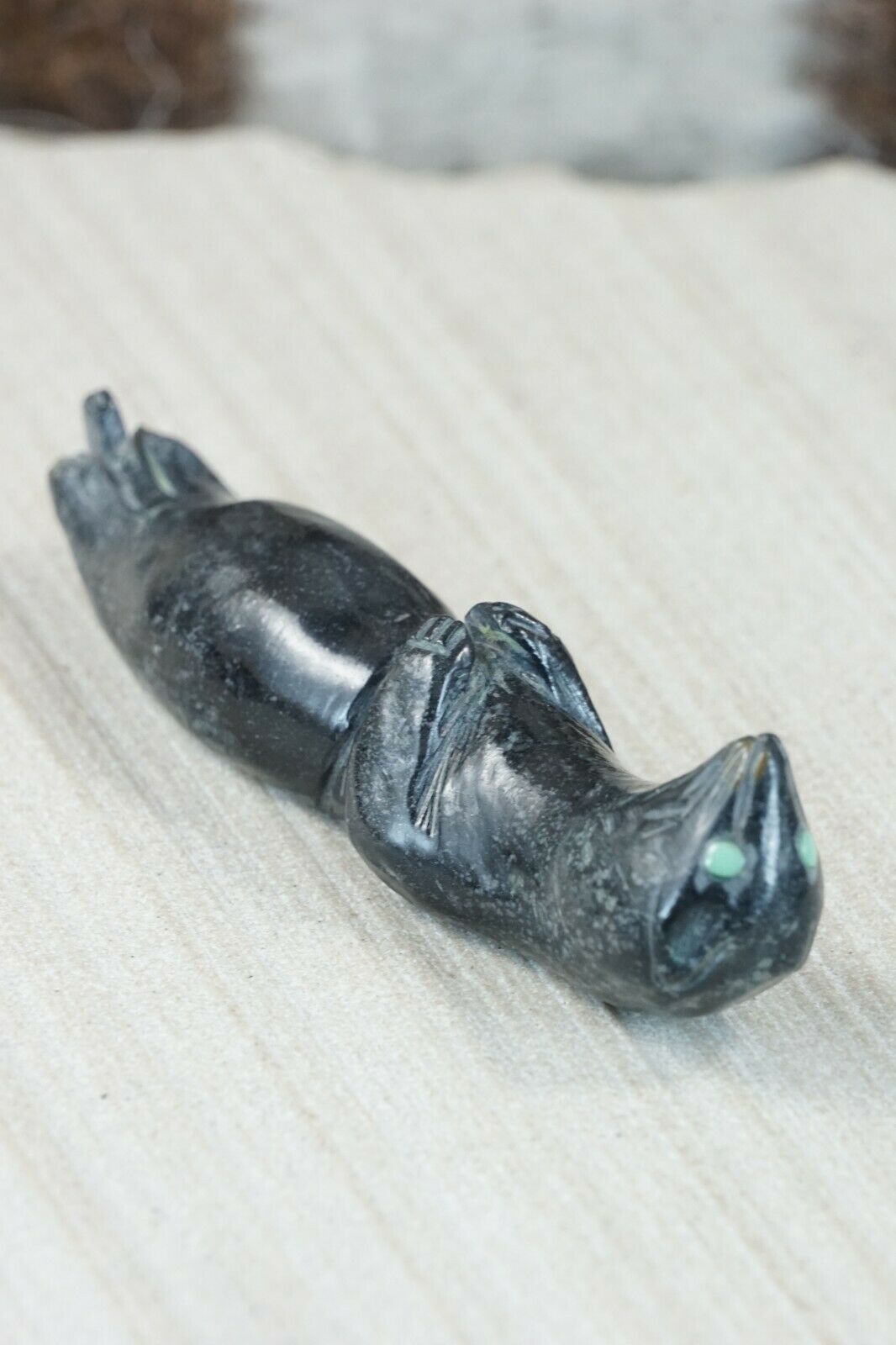 Otter Zuni Fetish Carving - Jonas Hastito