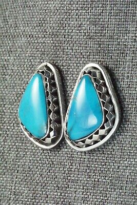 Turquoise and Sterling Silver Earrings - Sharon McCarthy