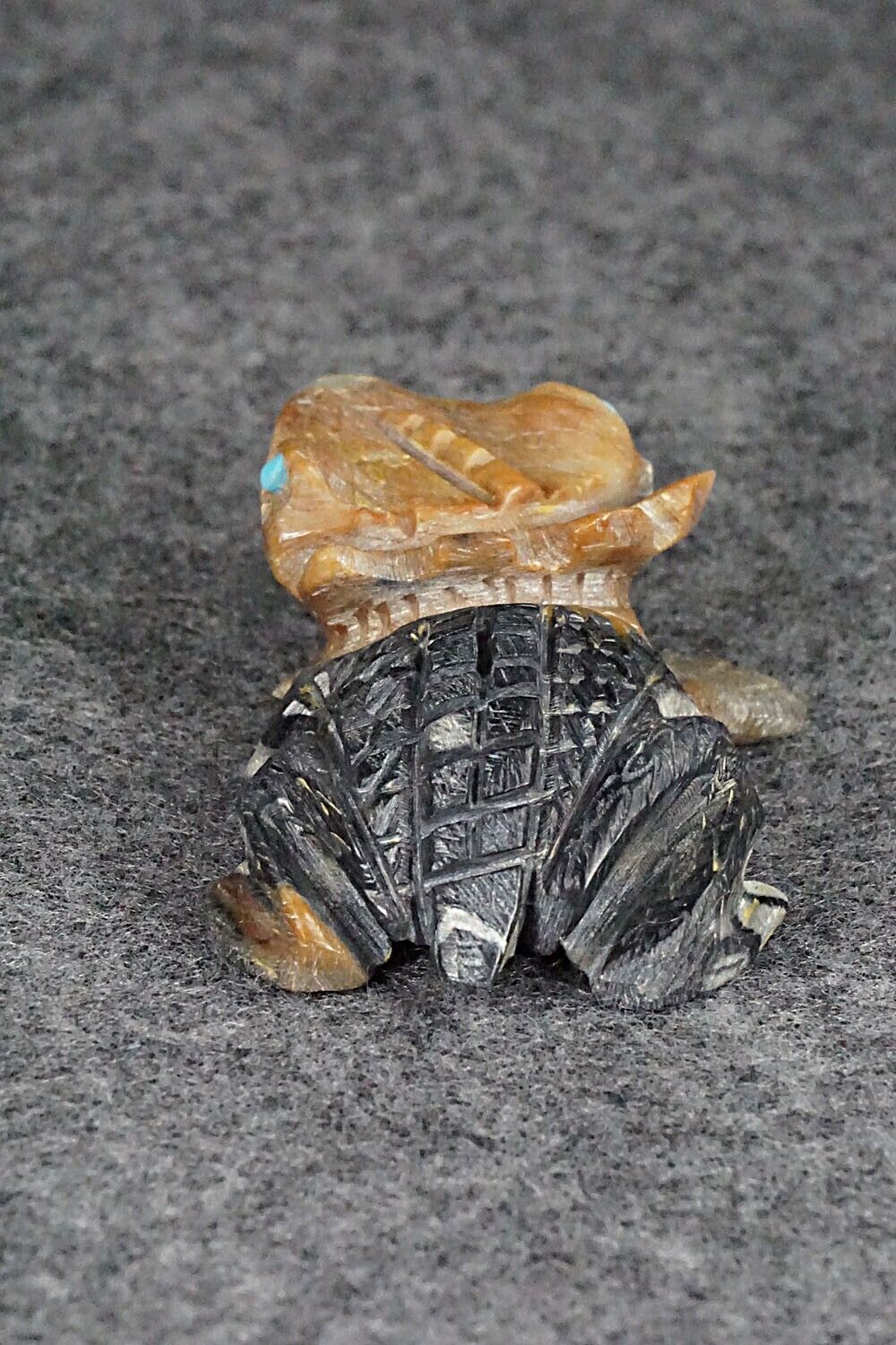 Horned Toad Zuni Fetish Carving - Dana Malani