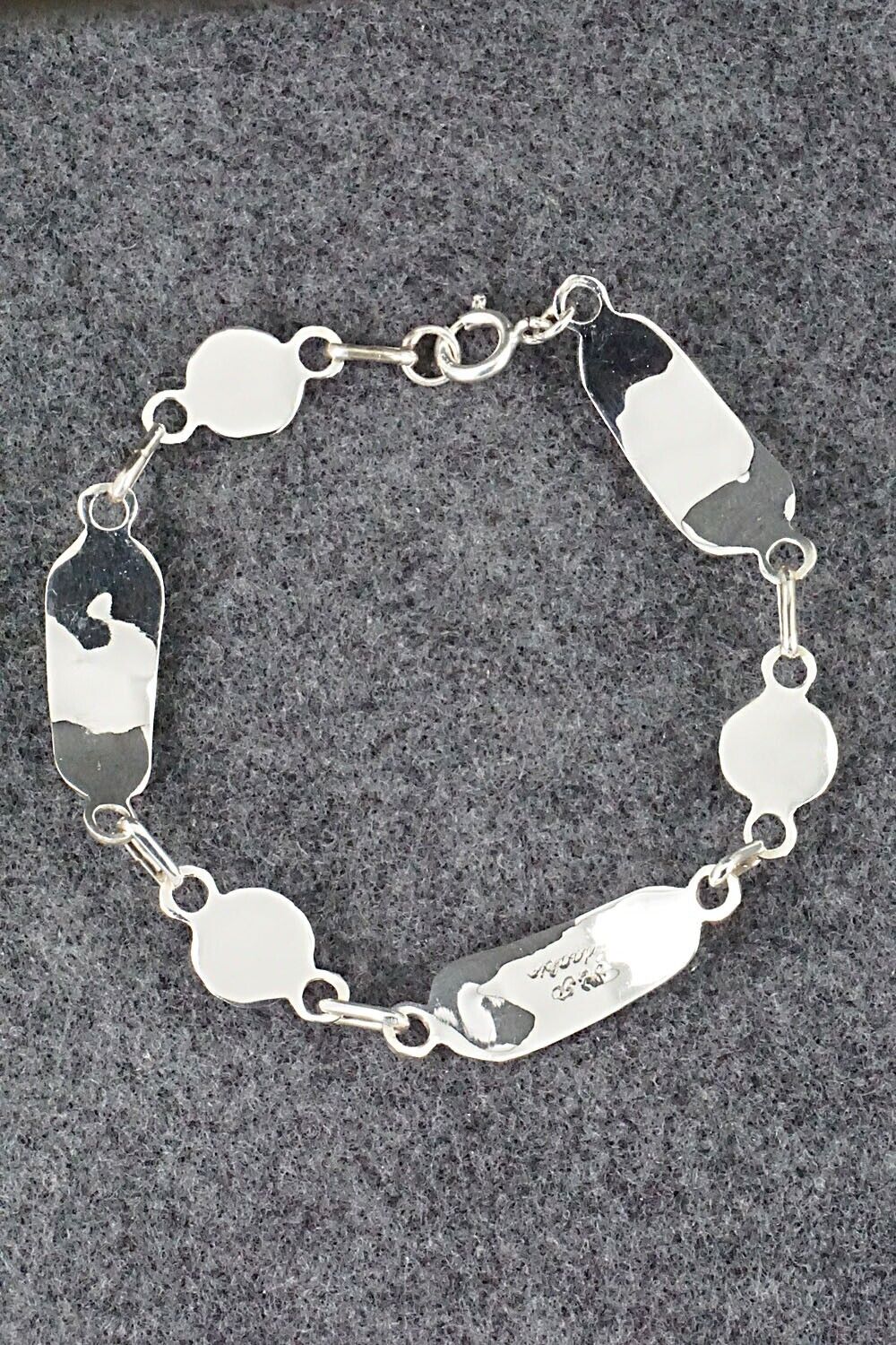Multi Stone & Sterling Silver Link Bracelet - Patty Edaakie