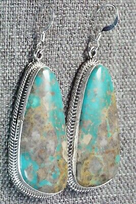 Turquoise & Sterling Silver Earrings - Verley Betone