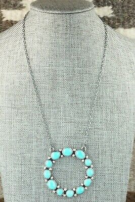 Turquoise & Sterling Silver Necklace - Lyle Jr