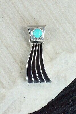 Turquoise & Sterling Silver Pendant - James Bahe