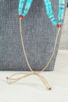 Turquoise & Spiny Oyster Necklace - Lupe Lovato