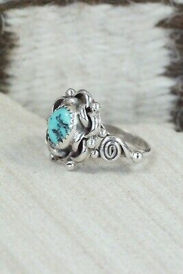 Turquoise & Sterling Silver Ring - Maritta Martinez - Size 6