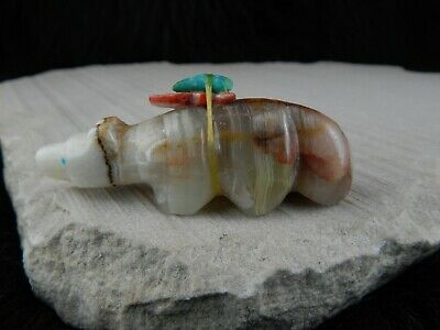 Bear Zuni Fetish Carving - Michael Mahooty - High Lonesome Trading