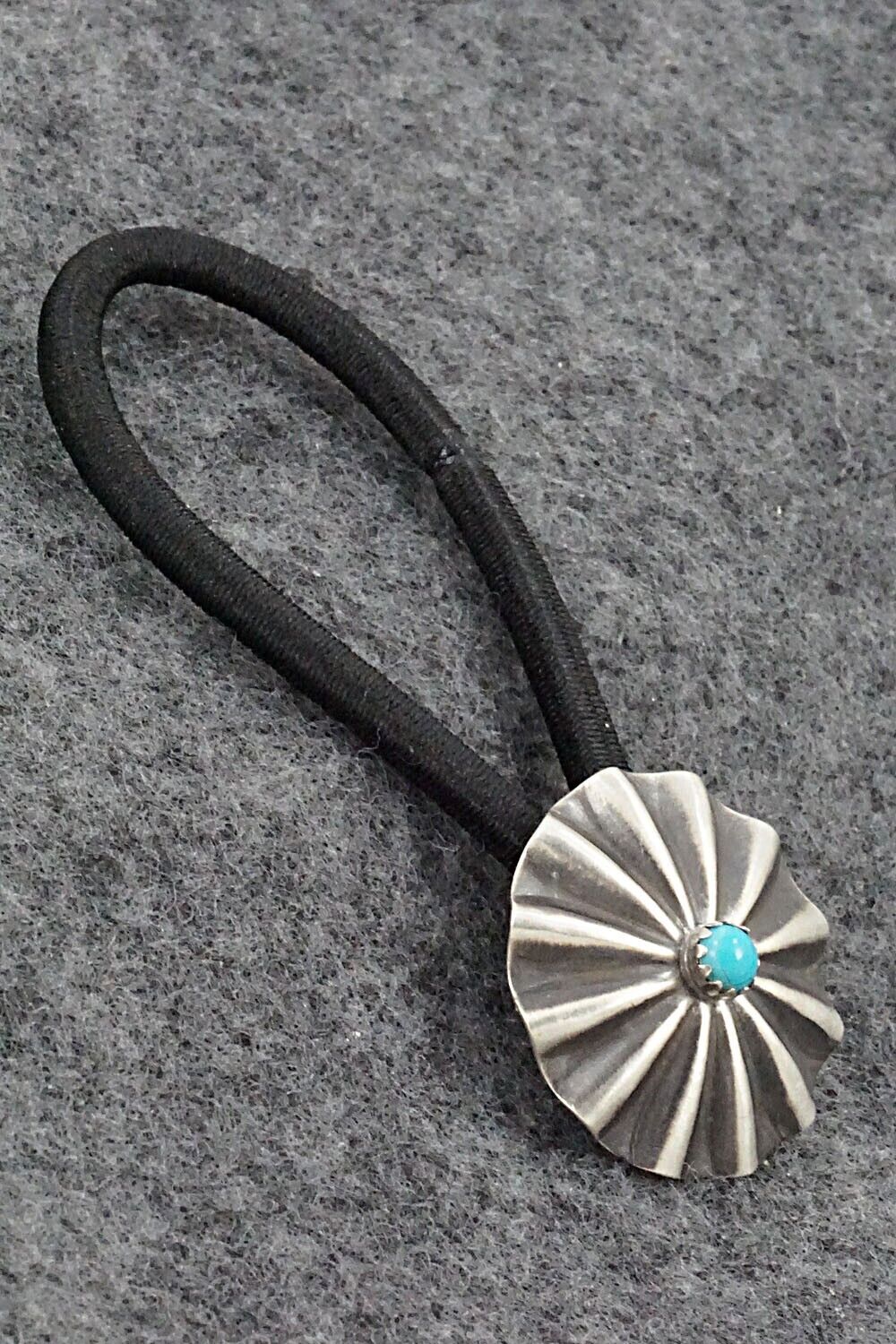 Turquoise and Sterling Silver Hair Tie - Alejandro Perry