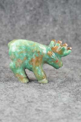 Moose Zuni Fetish Carving - Andres Quandelacy