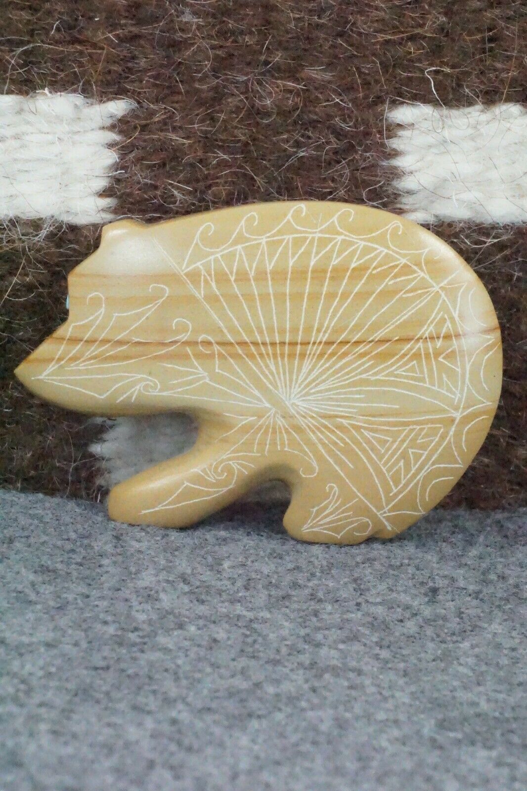 Bear Zuni Fetish Carving - Jonathan Natewa - High Lonesome Trading