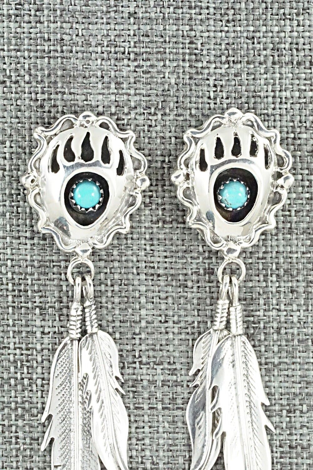 Turquoise & Sterling Silver Earrings - Annie Spencer