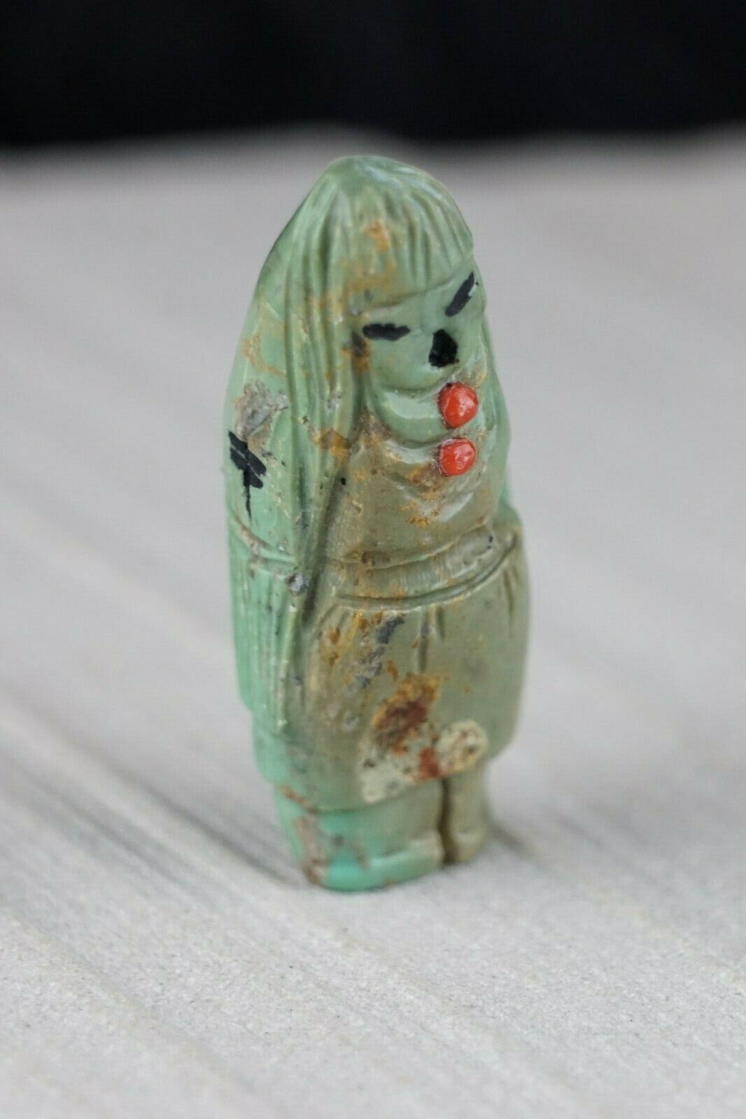 Corn Maiden Zuni Fetish Carving - Sandra Quandelacy - High Lonesome Trading