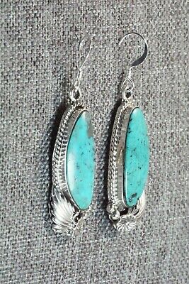 Turquoise and Sterling Silver Earrings - Sadie Jim