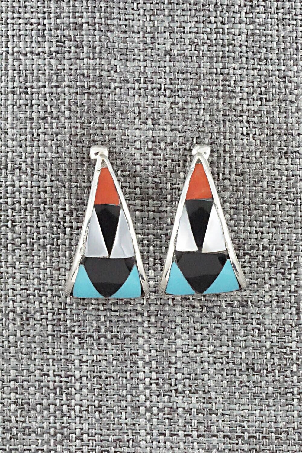 Multi Stone & Sterling Silver Earrings - Florency Lucio