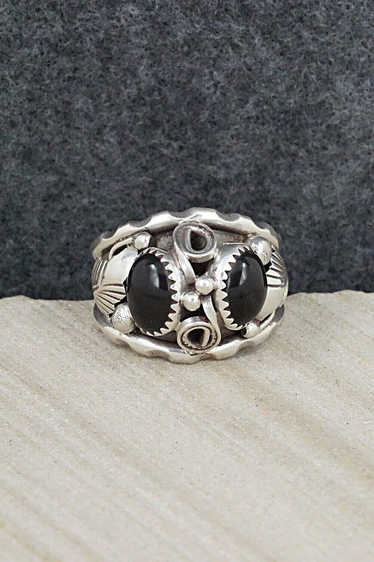Onyx & Sterling Silver Ring - Max Calliditto - Size 11.25