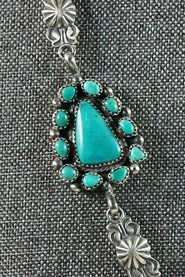 Turquoise & Sterling Silver Necklace - Annie Spencer - Navajo