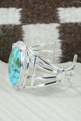 Turquoise & Sterling Silver Bracelet - Raymond Delgarito - High Lonesome Trading