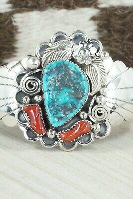 Turquoise & Sterling Silver Bracelet - Shirley Largo - High Lonesome Trading