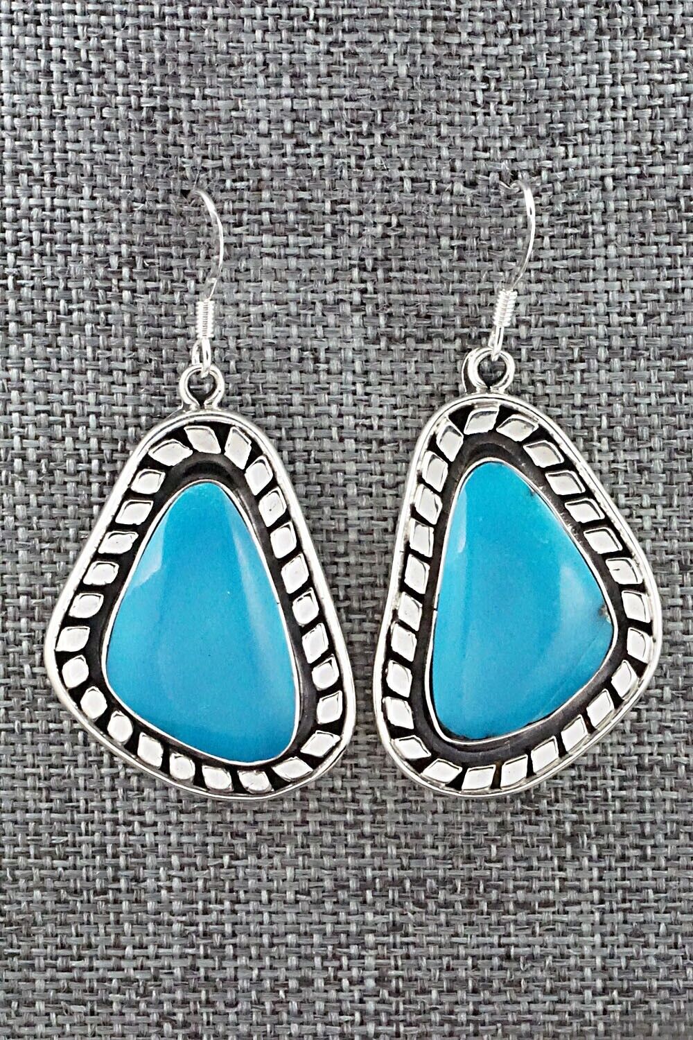 Turquoise and Sterling Silver Earrings - Sharon McCarthy