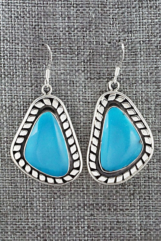 Turquoise and Sterling Silver Earrings - Sharon McCarthy