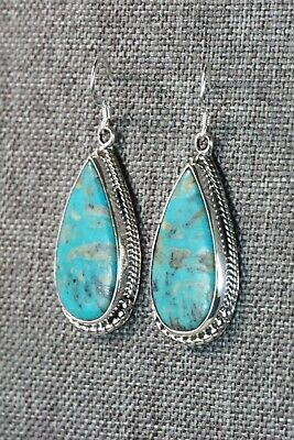 Navajo Turquoise & Sterling Silver Earrings - Sharon McCarthy
