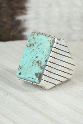 Turquoise and Sterling Silver Ring - Ray Jack - Size 9.75