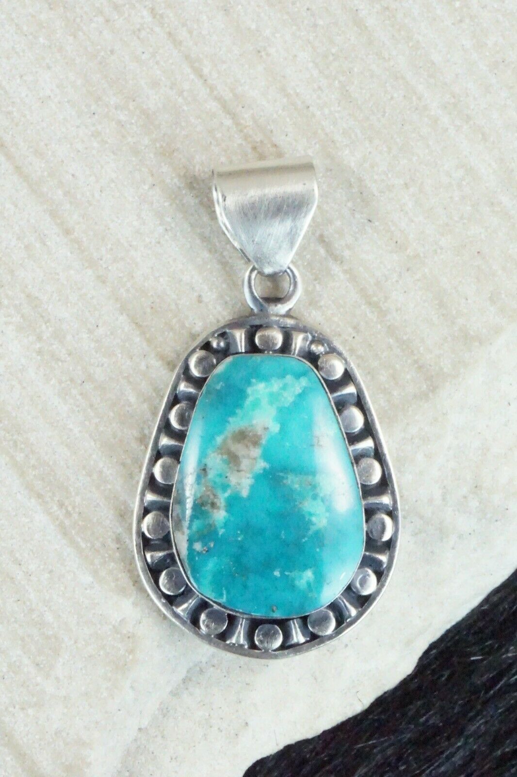 Turquoise and Sterling Silver Pendant - Sharon McCarthy