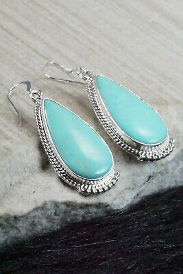 Turquoise & Sterling Silver Earrings - Sharon McCarthy