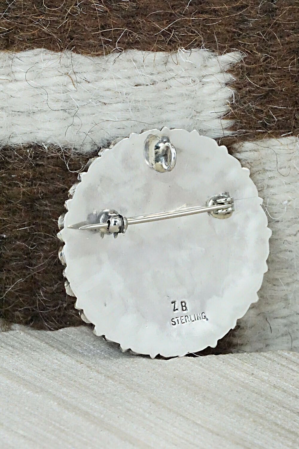 Turquoise and Sterling Silver Pendant - Zeita Begay