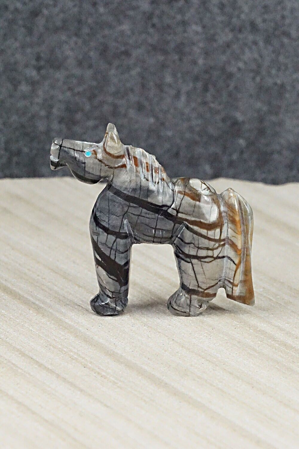 Horse Navajo Fetish Carving - Albert Livingston