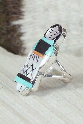Corn Maiden & Sterling Silver Ring - Joyce Waseta - Size 7 - High Lonesome Trading
