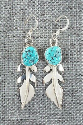 Turquoise & Sterling Silver Earrings - Spencer