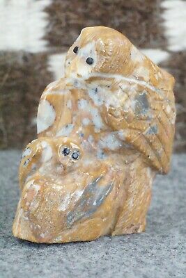 Owl Zuni Fetish Carving - Derrick Kaamasee