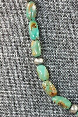 Turquoise & Sterling Silver Necklace - Native American