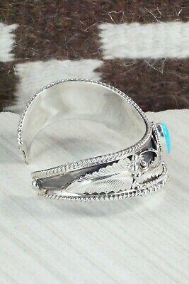 Turquoise & Sterling Silver Bracelet - Tom Lewis - High Lonesome Trading