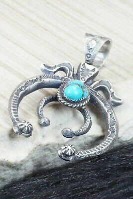 Turquoise & Sterling Silver Pendant - Kevin Billah