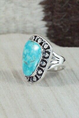 Turquoise & Sterling Silver Ring - Jimson Belin - Size 7.5