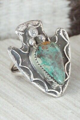 Turquoise & Sterling Silver Ring - Delbert Arviso - 7.75