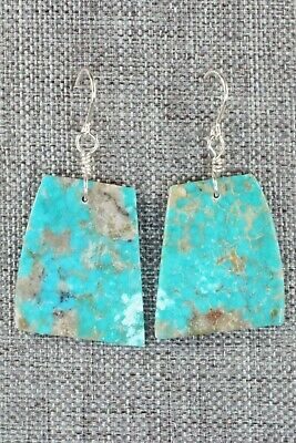Turquoise & Sterling Silver Earrings - Lupe Lovato