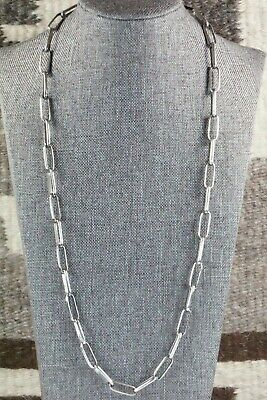 Navajo Sterling Silver Chain Necklace - Sally Shurley