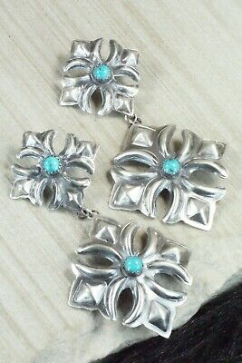 Turquoise & Sterling Silver Earrings - Tim Yazzie