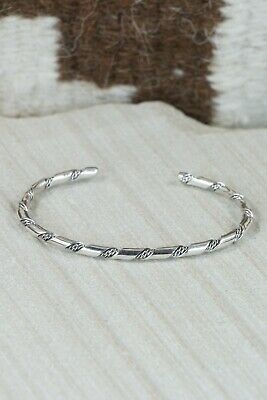 Navajo Sterling Silver Bracelet - Elaine Tahe